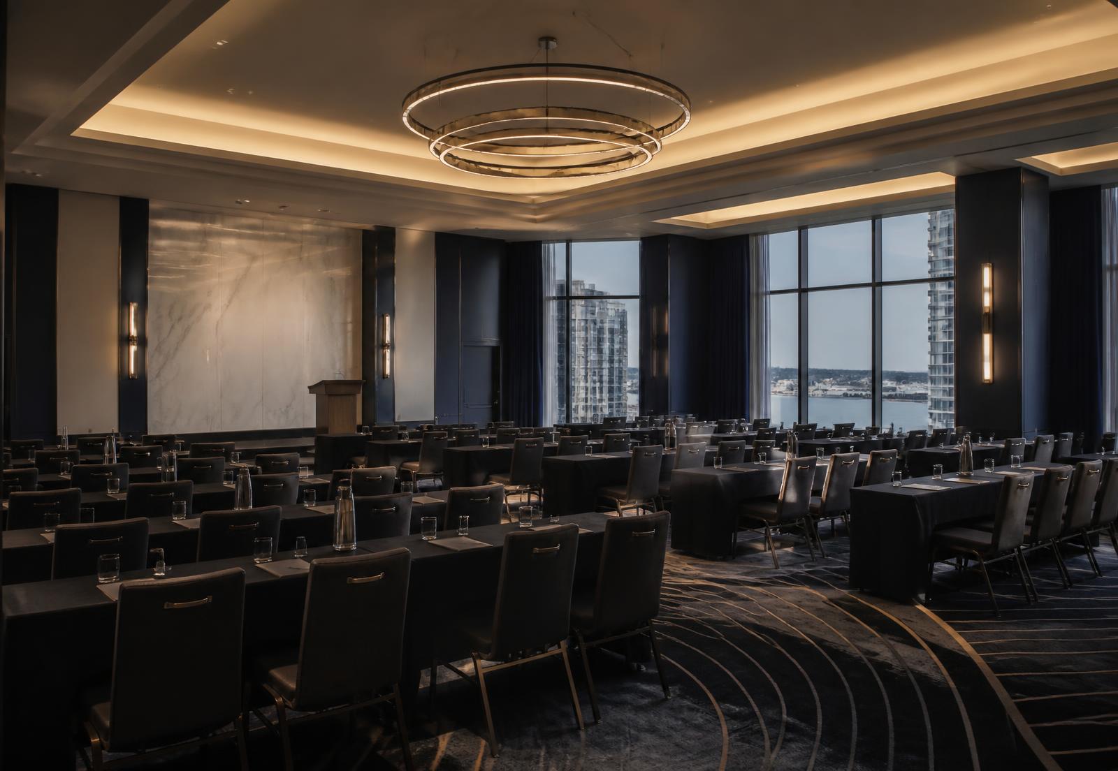 Premium executive conference venue in Boston prepared for the summit